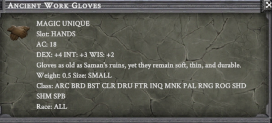 ANCIENT WORK GLOVES item card